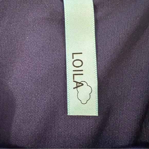 Loila Navy Blue and white striped slip dress, fully lined, size small - Picture 5 of 5